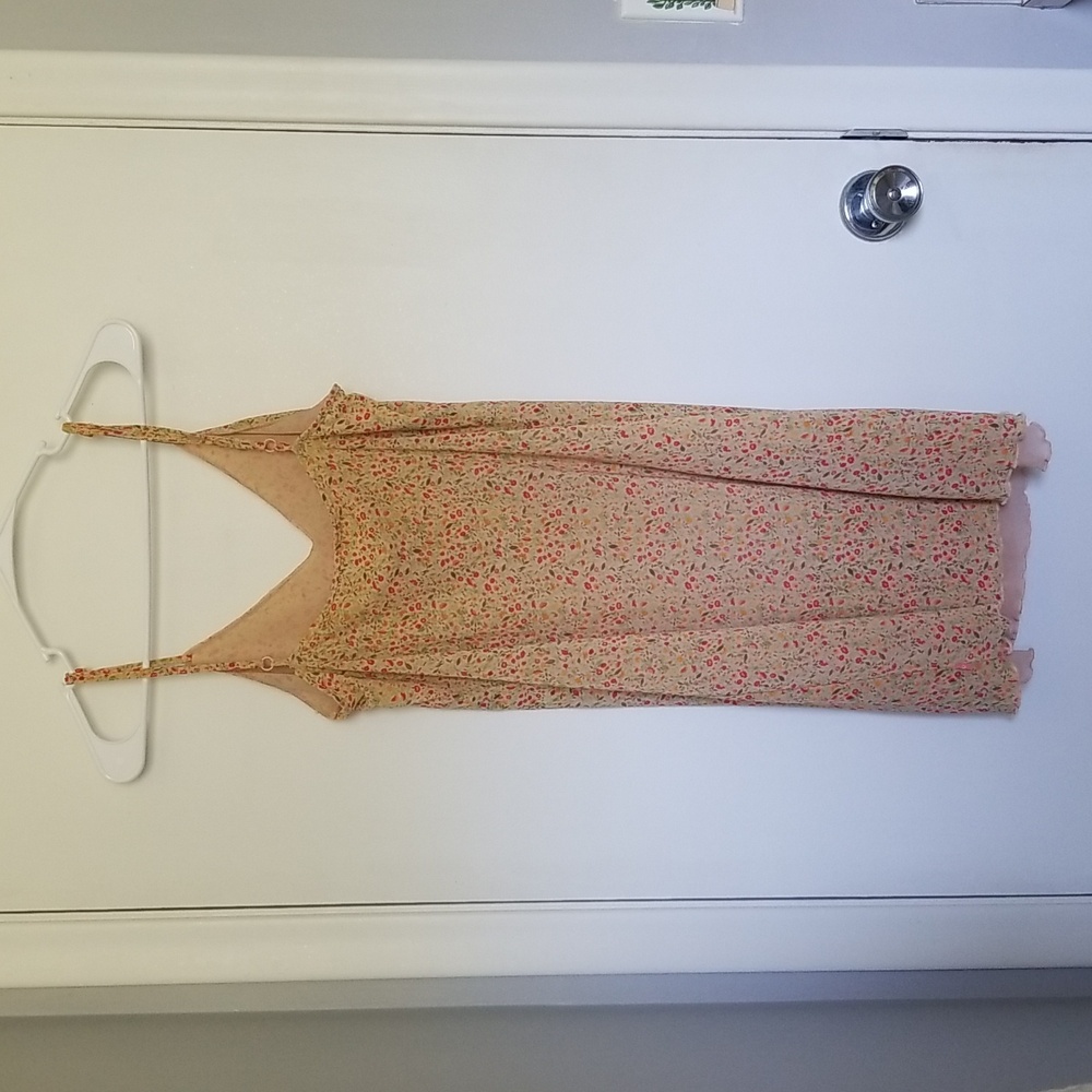 Vintage 90s Calvin Klein Floral Slip Dress - Picture 4 of 8